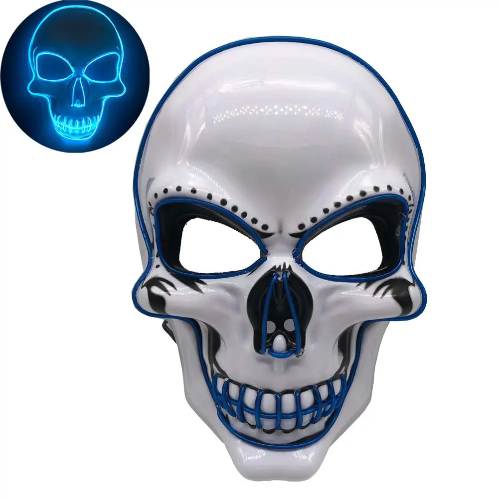 Lichtgevend Halloween Schedelmasker